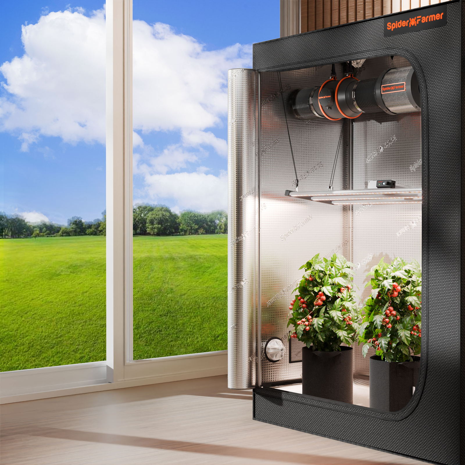 Spider Farmer G4500 LED Grow Light Full Spectrum CO2 Commercial Plant Veg Flower