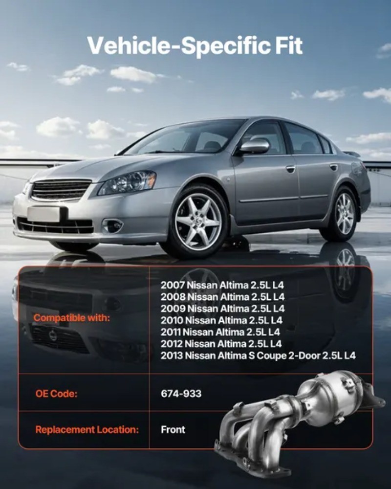For Catalytic Converter Compatible with Nissan Altima 20-2012"
