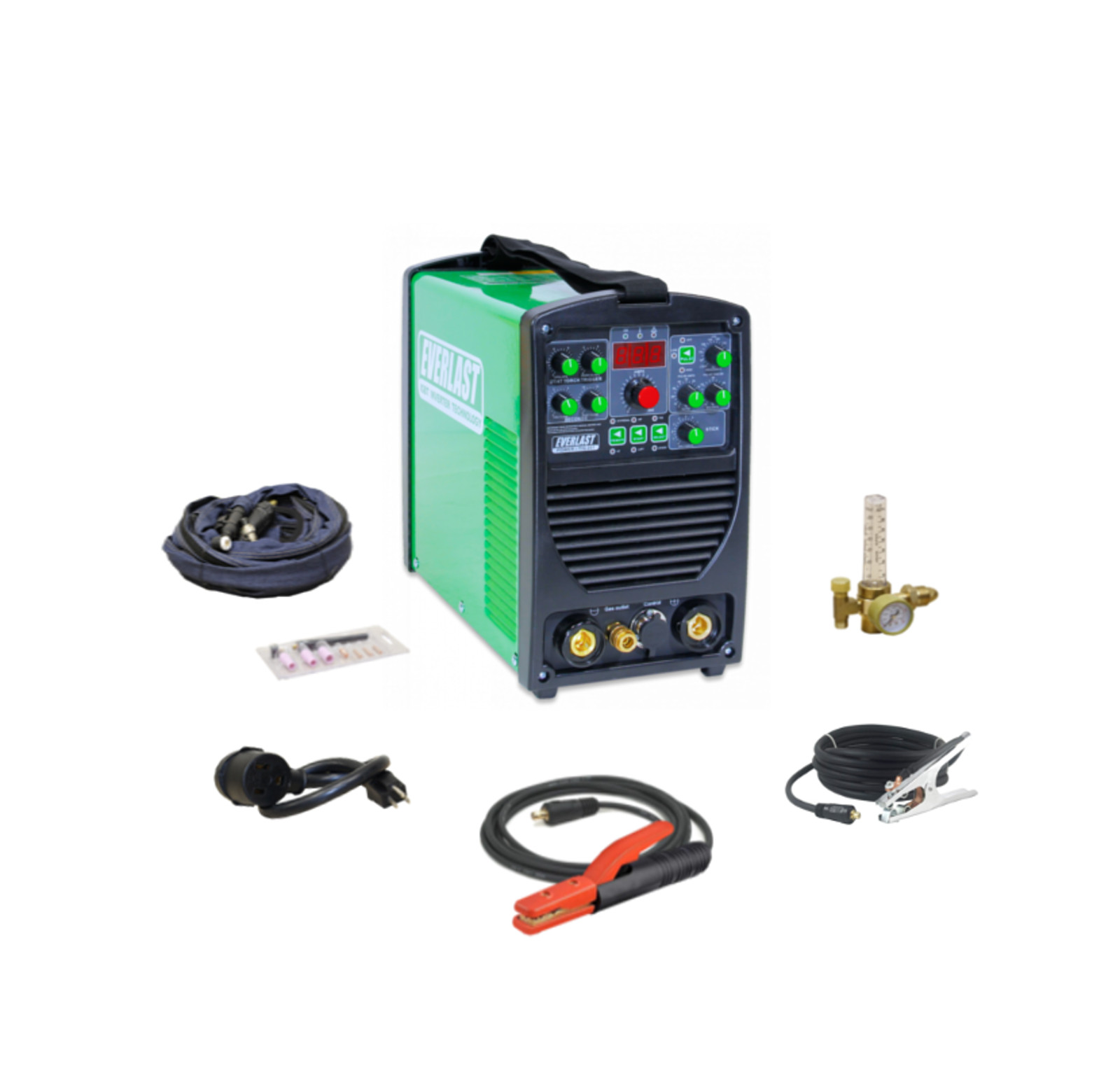 Power-iTIG 201 DUAL VOLTAGE 200AMP DC TIG STICK PULSE WELDER  EVERLAST NOVA PKG