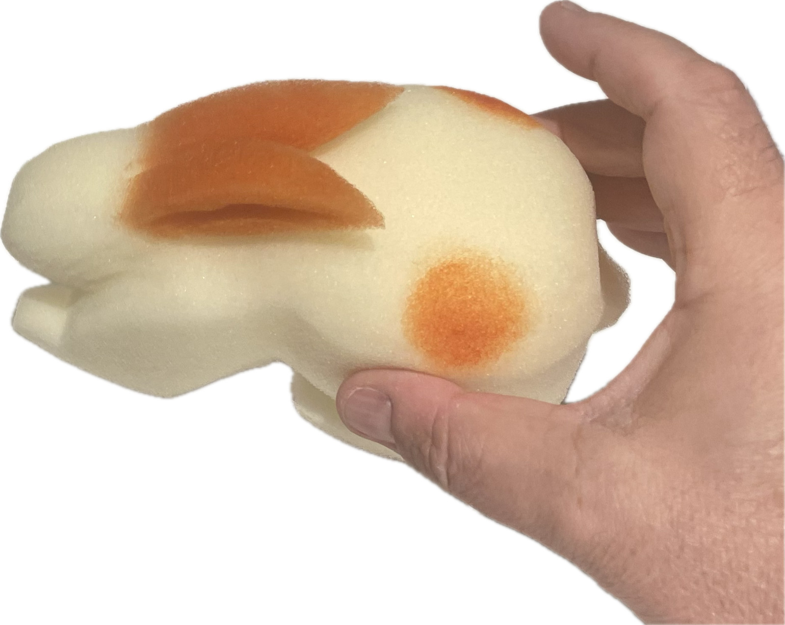 6” Jumbo 3D SPONGE BUNNY 1 Deluxe Goshman Close Up Magic Trick White Foam Rabbit