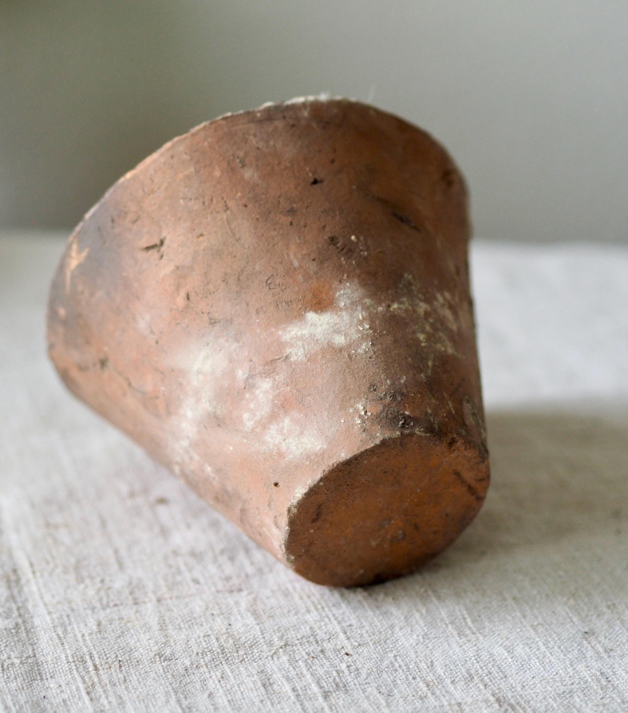 Antique French Terracotta Resin Sap Pots, Cottage Garden Home Decor