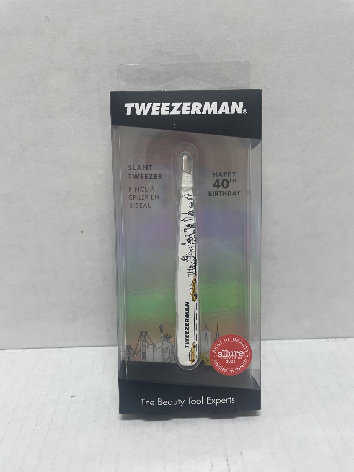 Tweezerman Slant Tweezer Happy 40th Birthday
