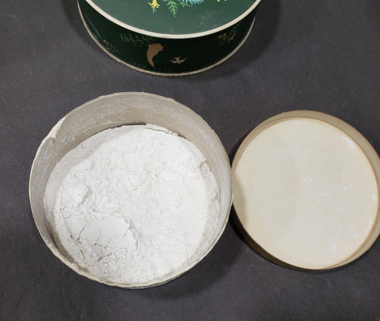 Vintage Dusting Powder Boxes Lot of 5 Advertising Vanity Collectibles 1940s 50s