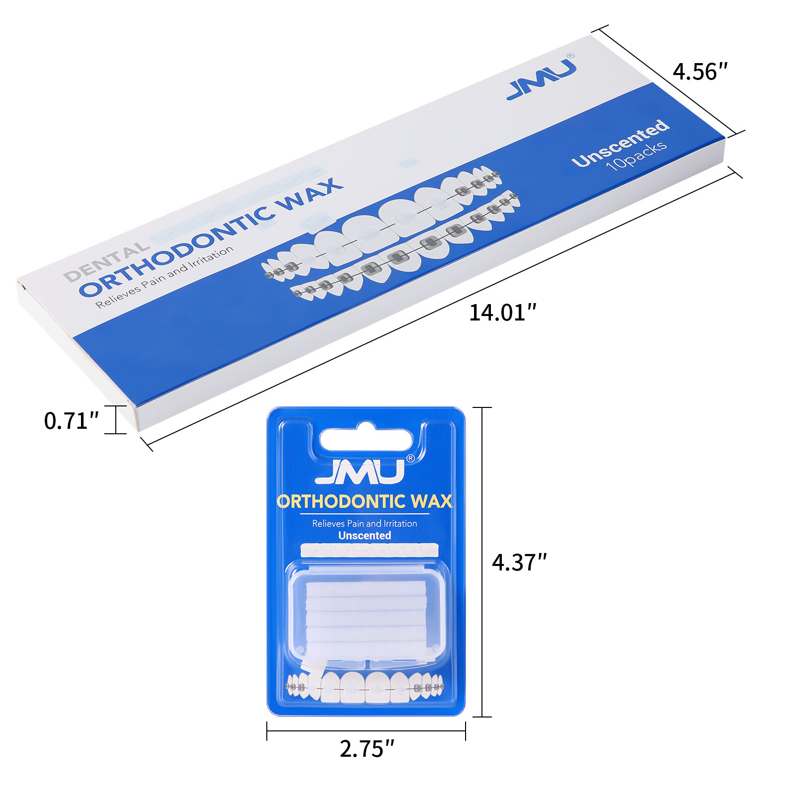 10 Packs Dental Orthodontic Wax for Bracket Brace