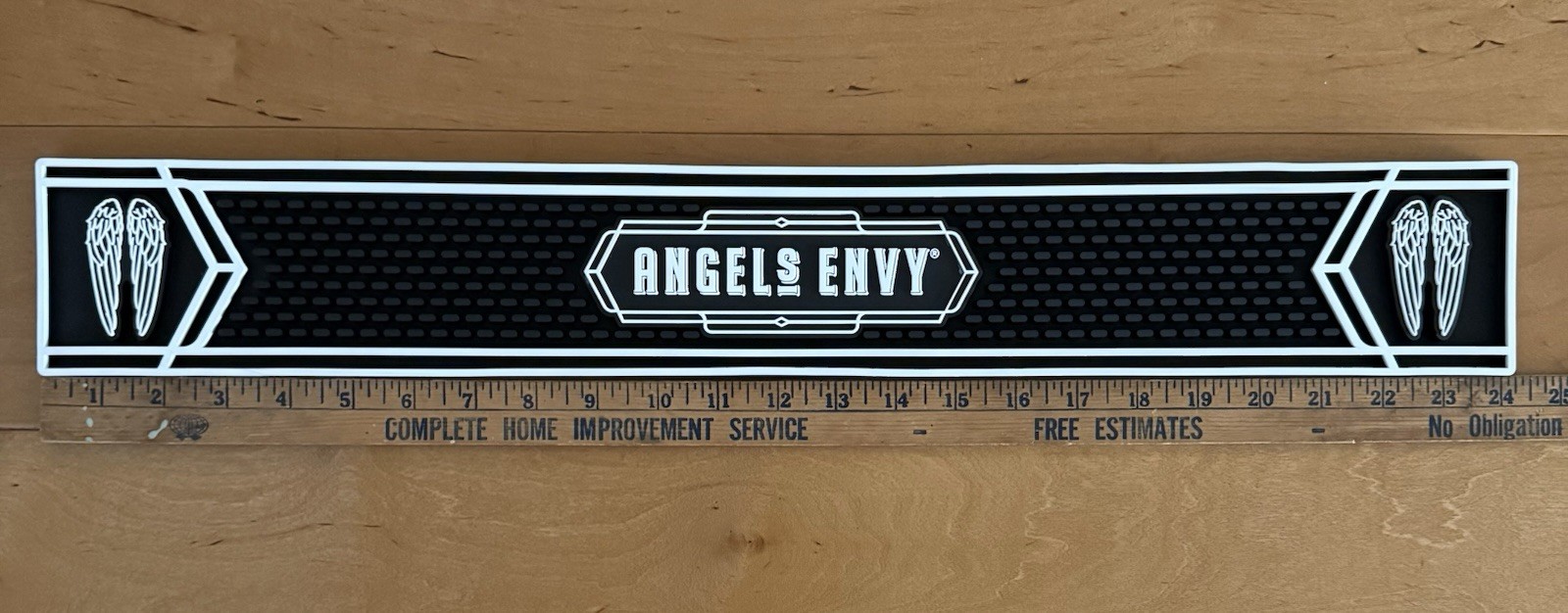 ANGELS ENVY BOURBON WHISKEY RUBBER BAR RAIL RUNNER SPILL MAT SKINNY COASTER *NEW