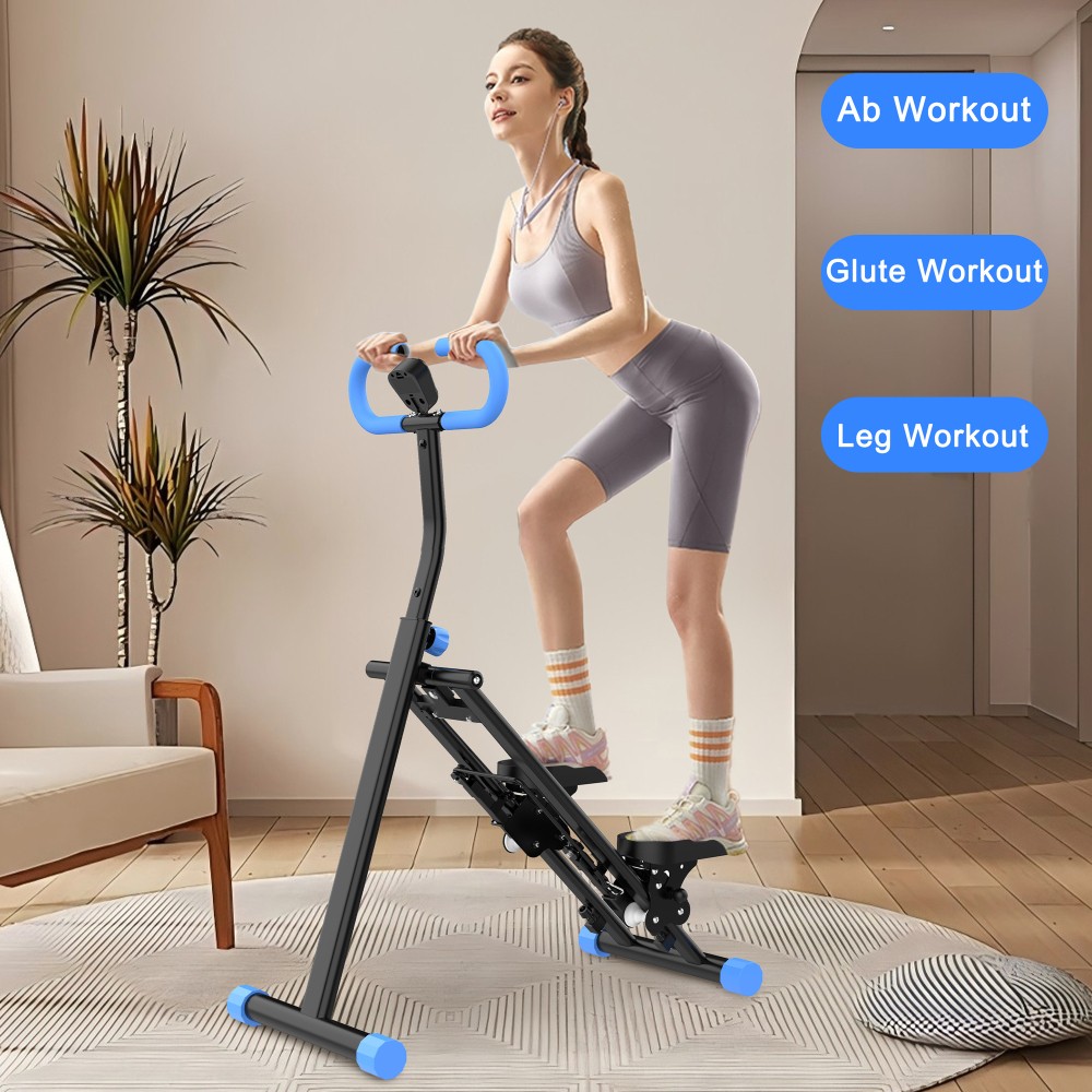 Blue Stair Stepper for Home Gym Exercise, Vertical Climber Exercise Machine
