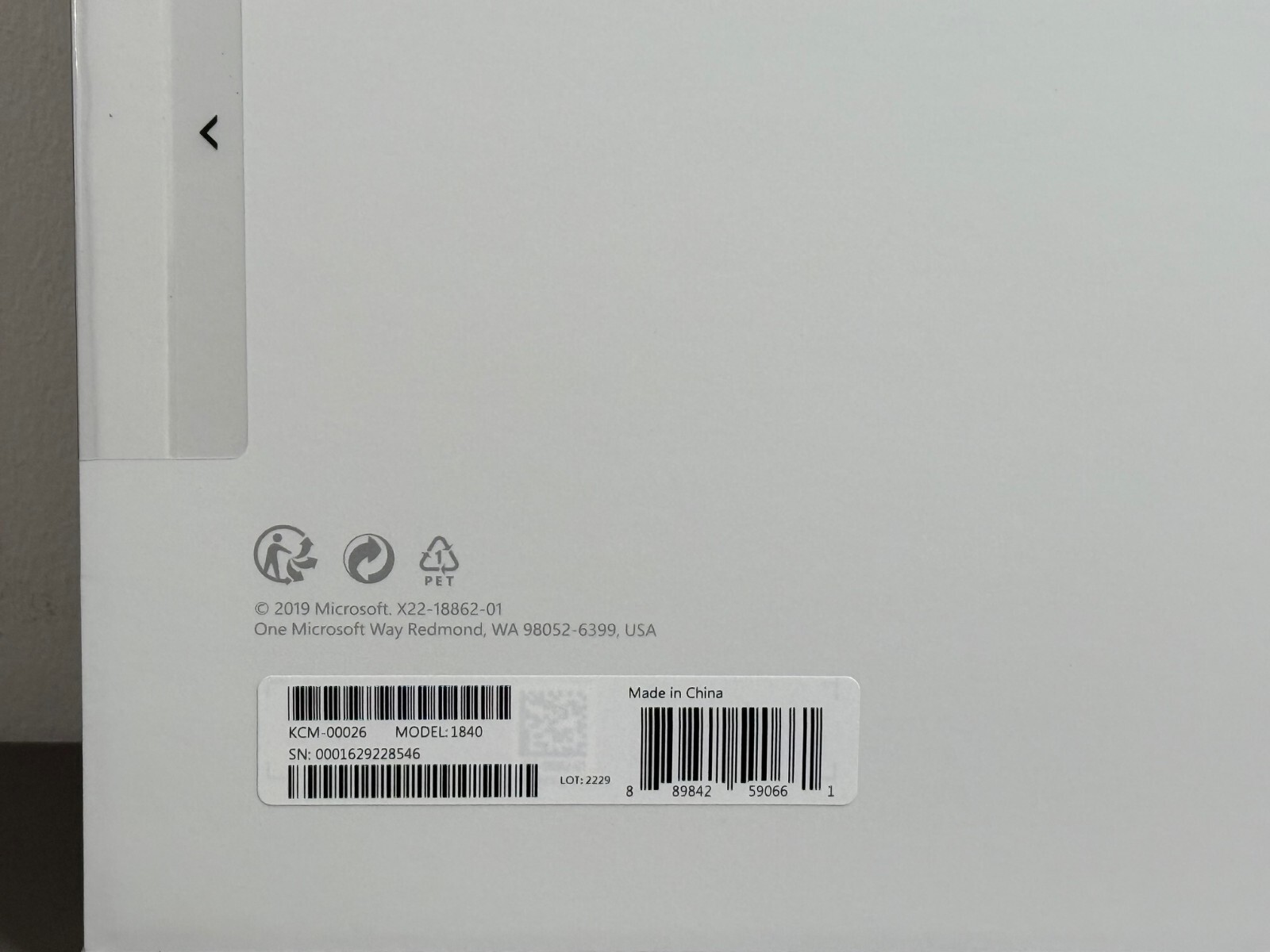 Brand New Microsoft Surface Go Signature Type Cover Black French KCM-00026