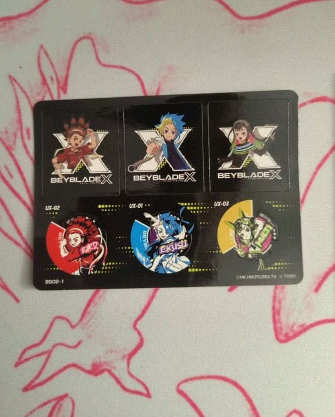 Beyblade X Stickers, Sealed