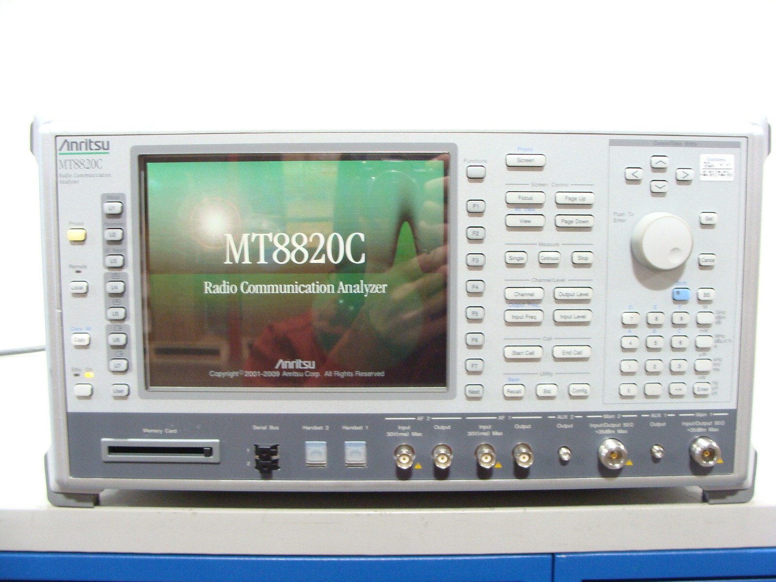 Anritsu MT8820C Radio Communication Analyzer + LTE FDD / TDD & Spectrum Monitor