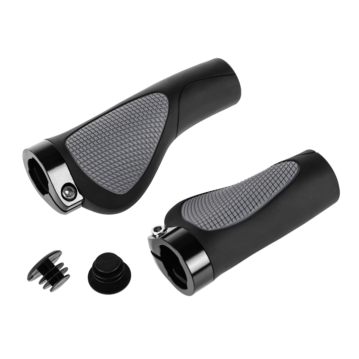 Bike Grips Rubber Non-slip Bicycle Handlebar Ergonomic Cycling Lock On for Ebike