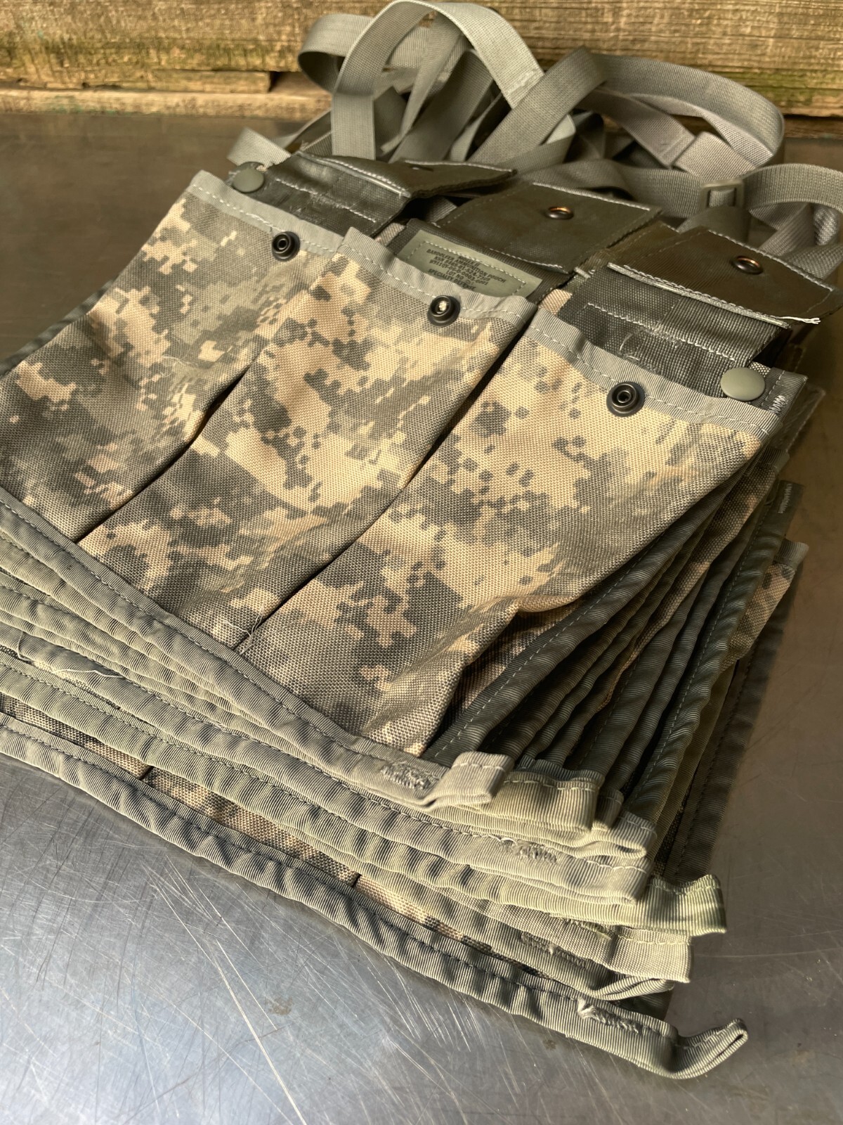 -LOT of 10- Military 6 Magazine Bandoleer MOLLE II Mag Ammunition Pouch w/ Strap