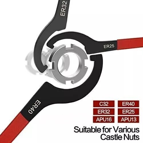 6PCS Coilover Spanner Wrench Set Coilover Wrench C-Shape Spanner Wrench Shock US