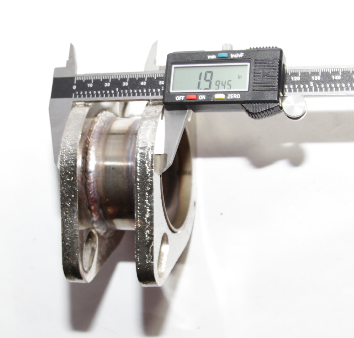 Catback Exhaust Muffler Extension Flange Steel Adapter 2.5" 2Bolt Flange+Gasket