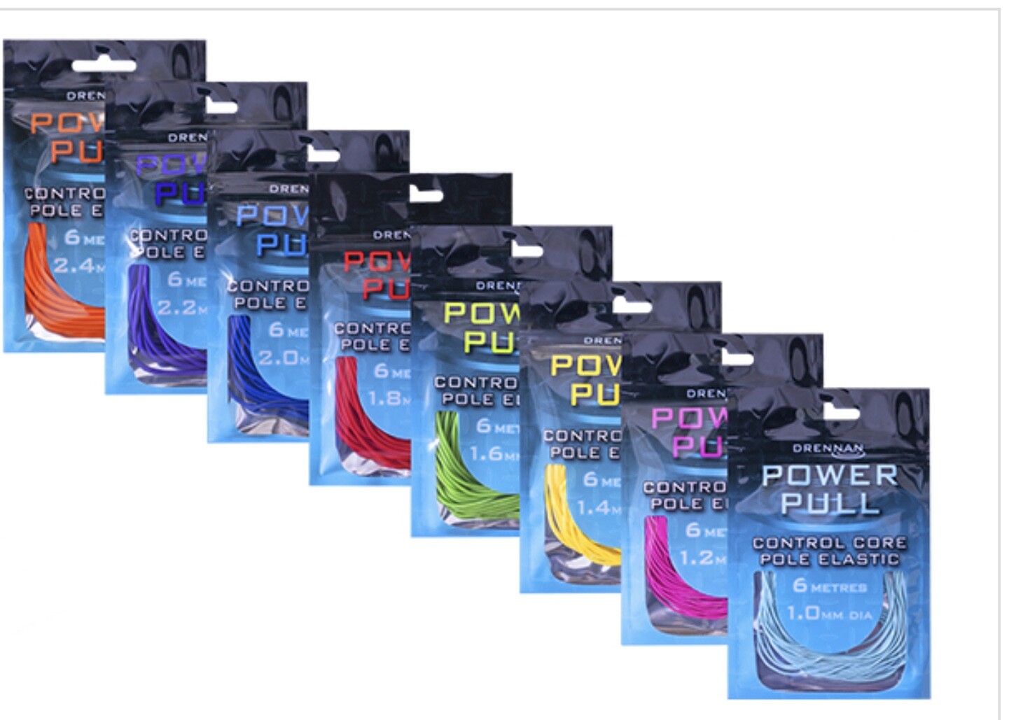 DRENNAN FISHING POWER PULL CONTROL CORE POLE ELASTIC - 6m