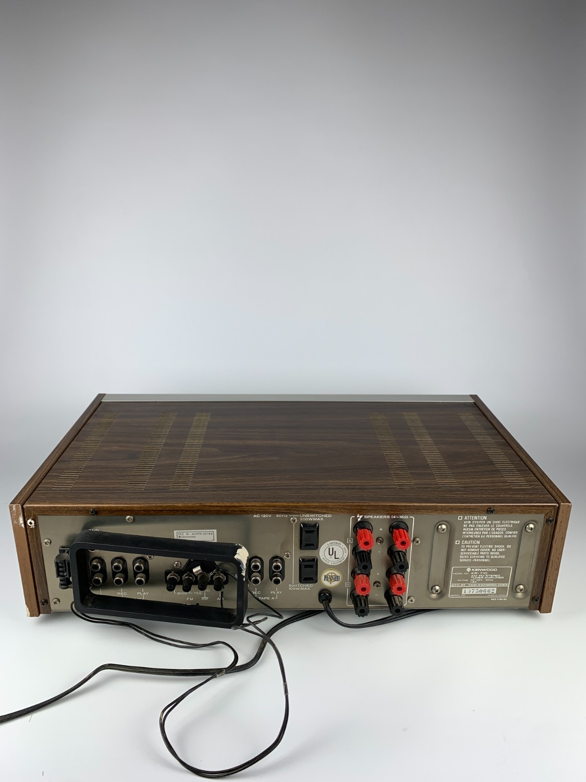 VTG Kenwood KR-710 Stereo Receiver Japan High Speed DC Servo Silver WORKS READ