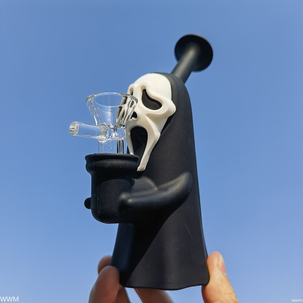 Random Blind Box Hookah Silicone & Glass Smoking Water Pipe Bong with Bowl USA