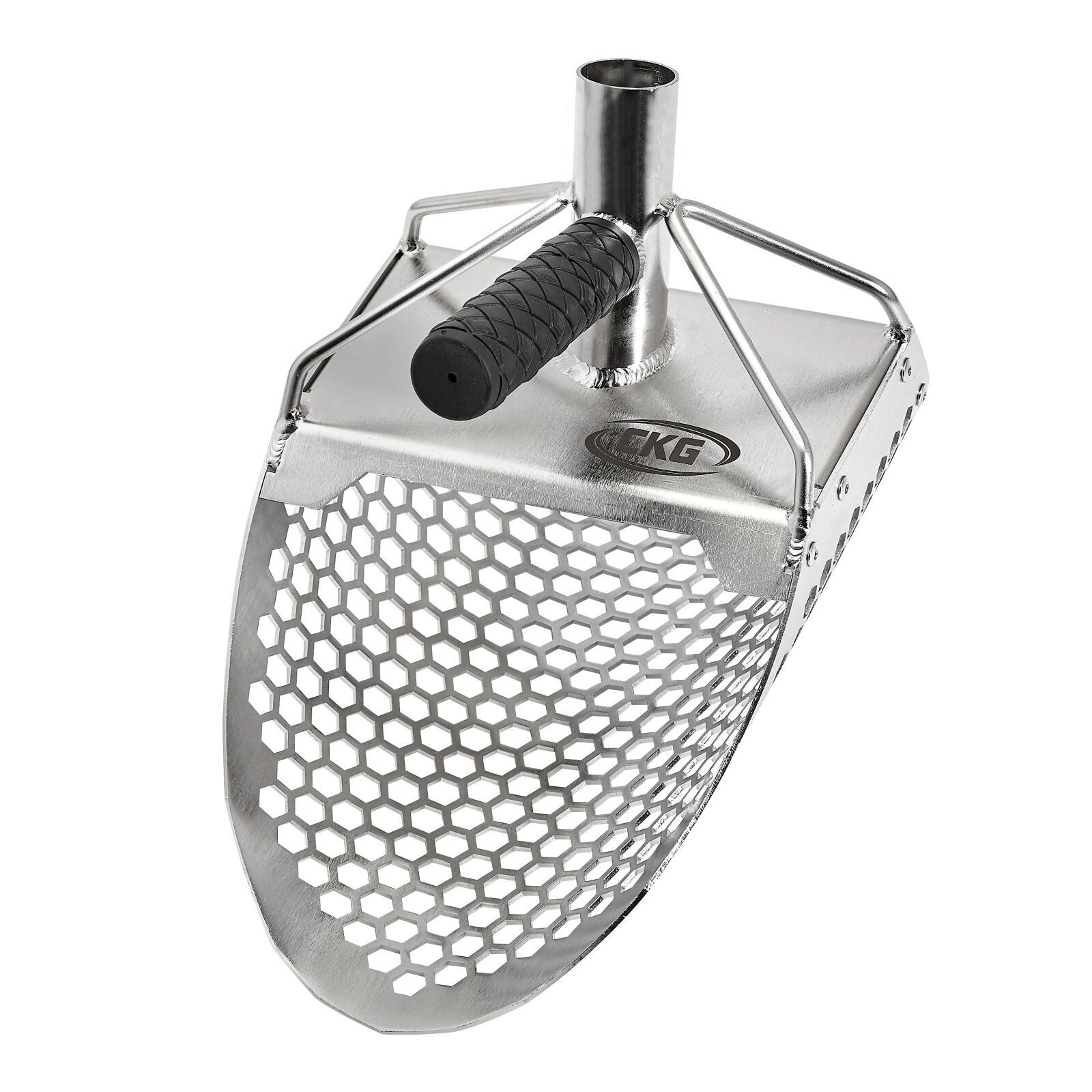 CKG Sand Scoop for Metal Detecting Carbon Handle Pole Shovel Scooper Shelling