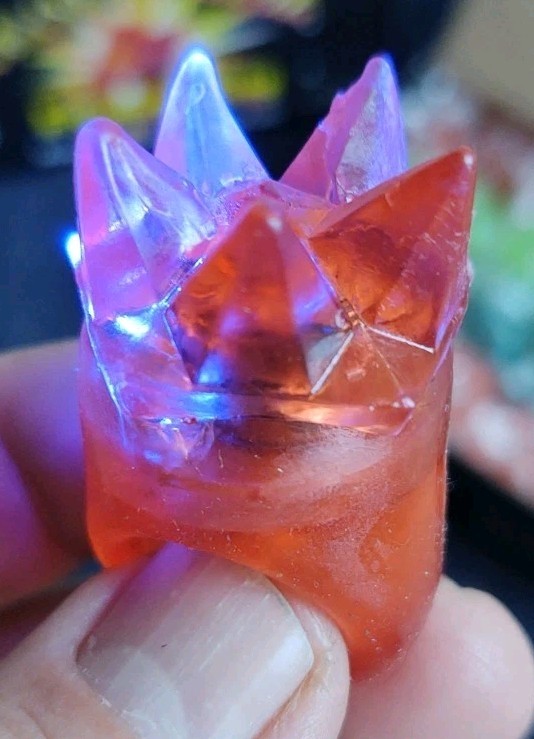 New Box Of 24 Flashing Led Gel Spike Rings In Multi Colors Light Up Party Favors