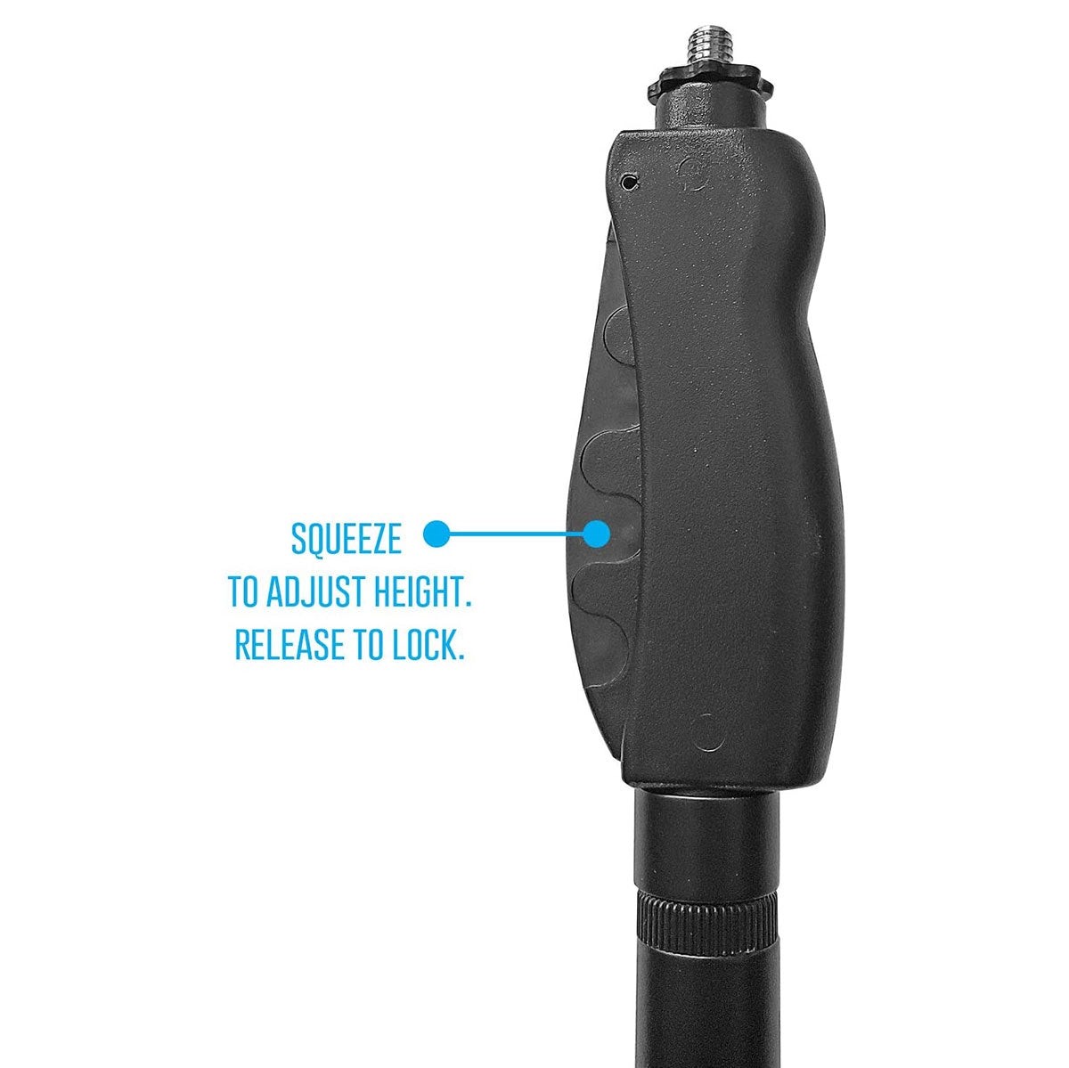 Quick Grip Height Adjustment Microphone Stand with Heavy Round Base and Boom