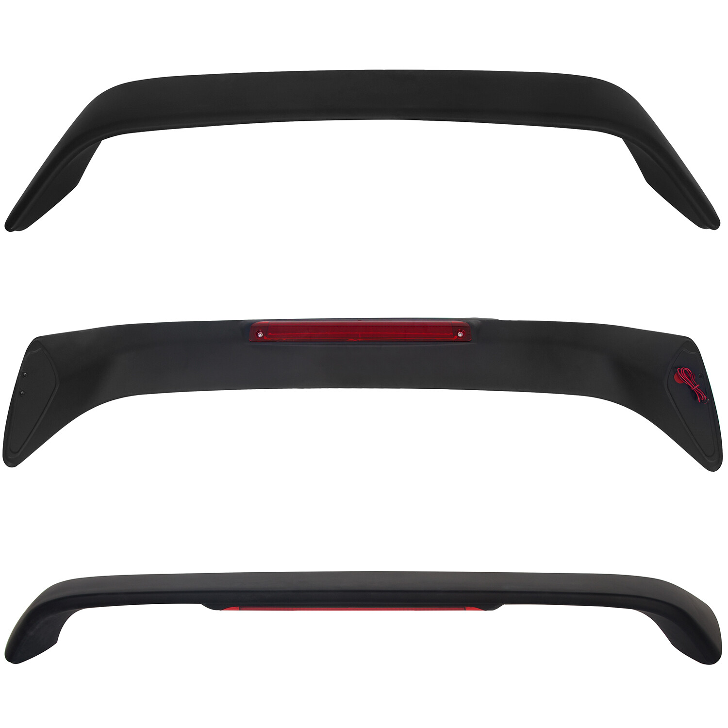FOR HONDA CIVIC 4DR COUPE EM EJ Si 96-2000 TRUNK SPOILER WING W/ LED BRAKE LIGHT