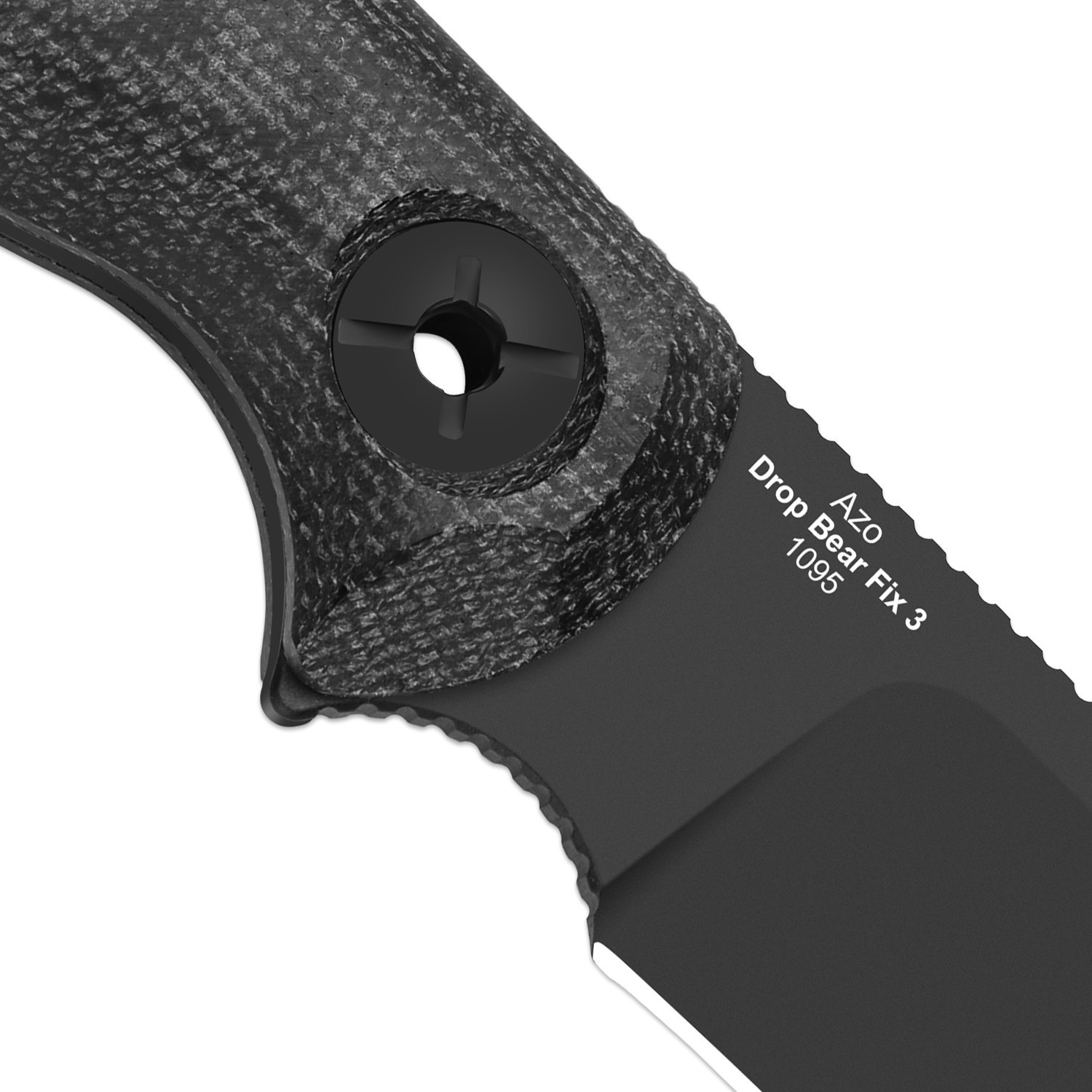 Kizer Drop Bear Fix 3 Fixed Knife 1095 Blade Micarta Handle Medium Size 1101A3