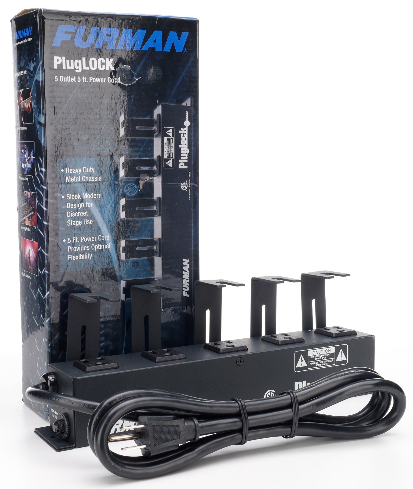 Furman Plug Lock Locking Outlet Strip