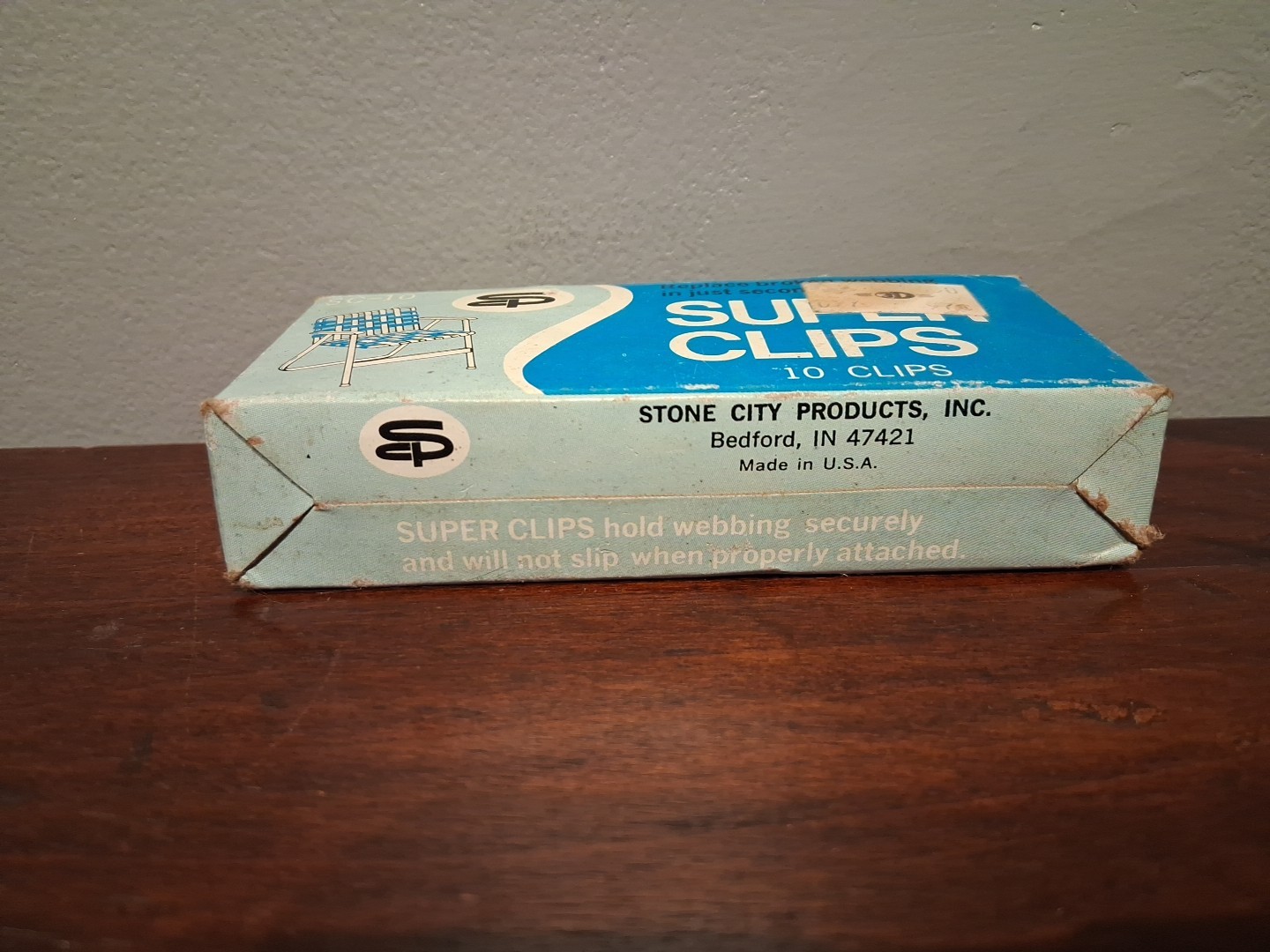 Super Clips Webbing Repair Lawn Chair Set of 10 Clips Stone City SC-10 NIB