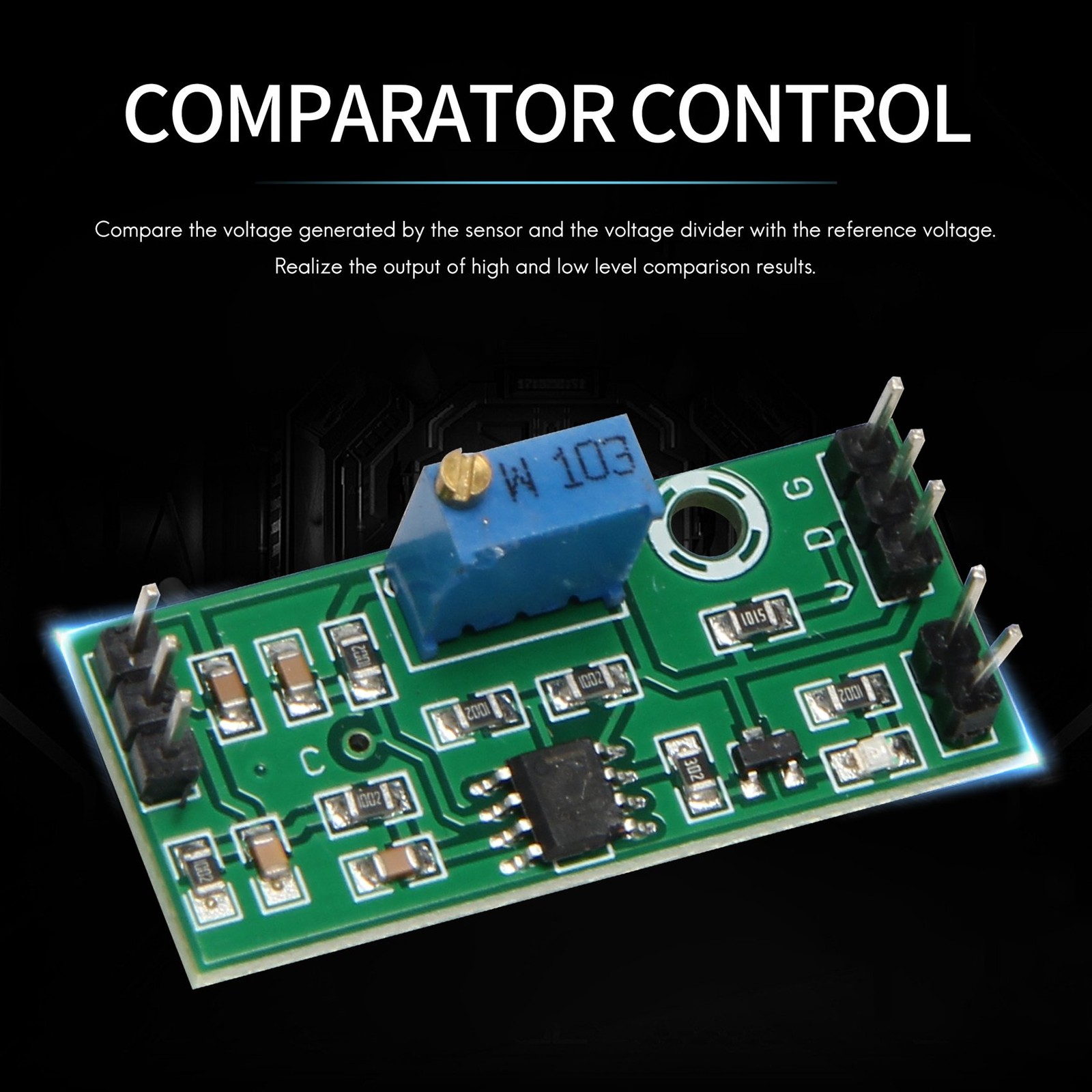 3Pcs LM393 3.5-24V Voltage Comparator Module with LED Indicator High Level1594