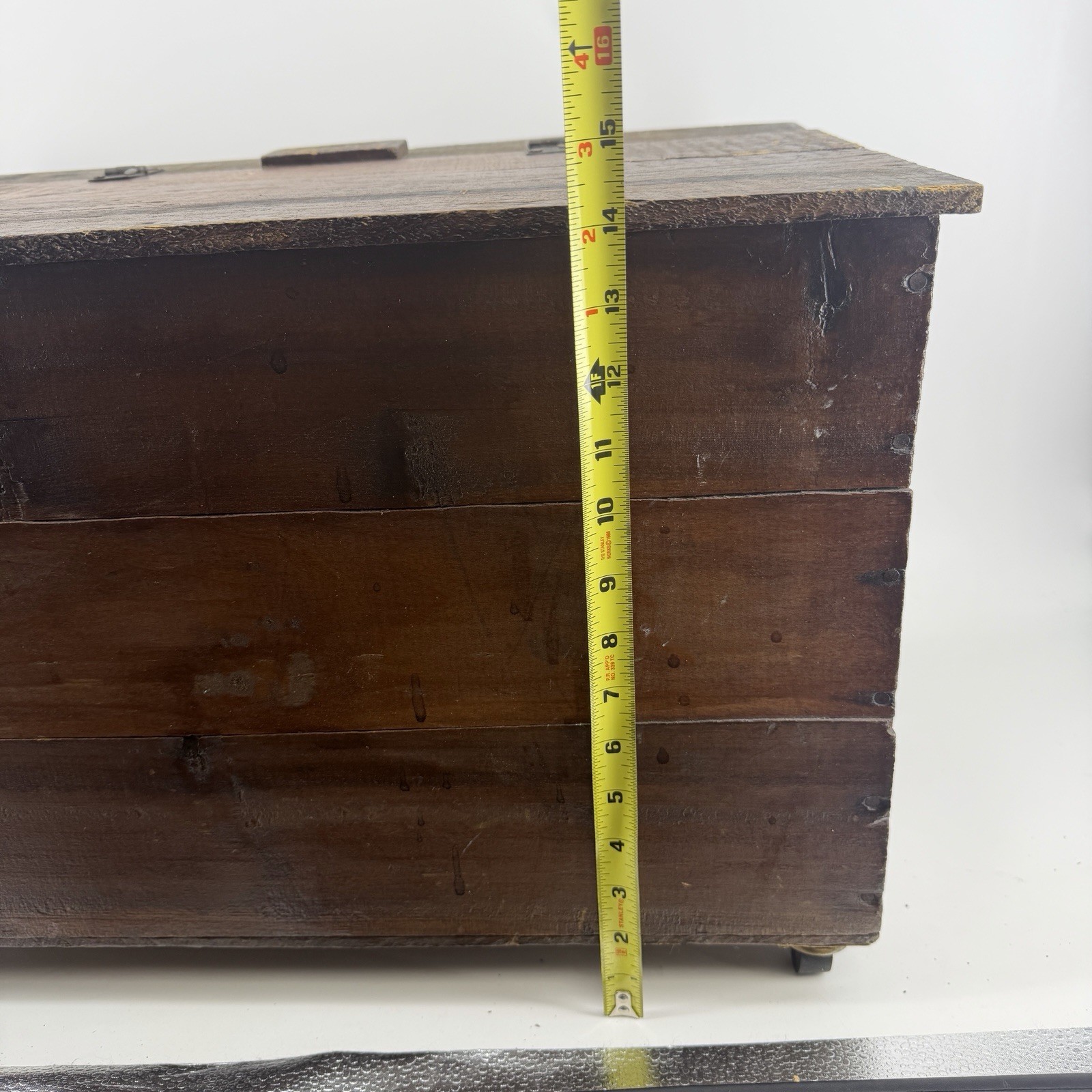 Vintage Hercules Powder Company Explosives Wood Crate Wheels Storage Box Decor