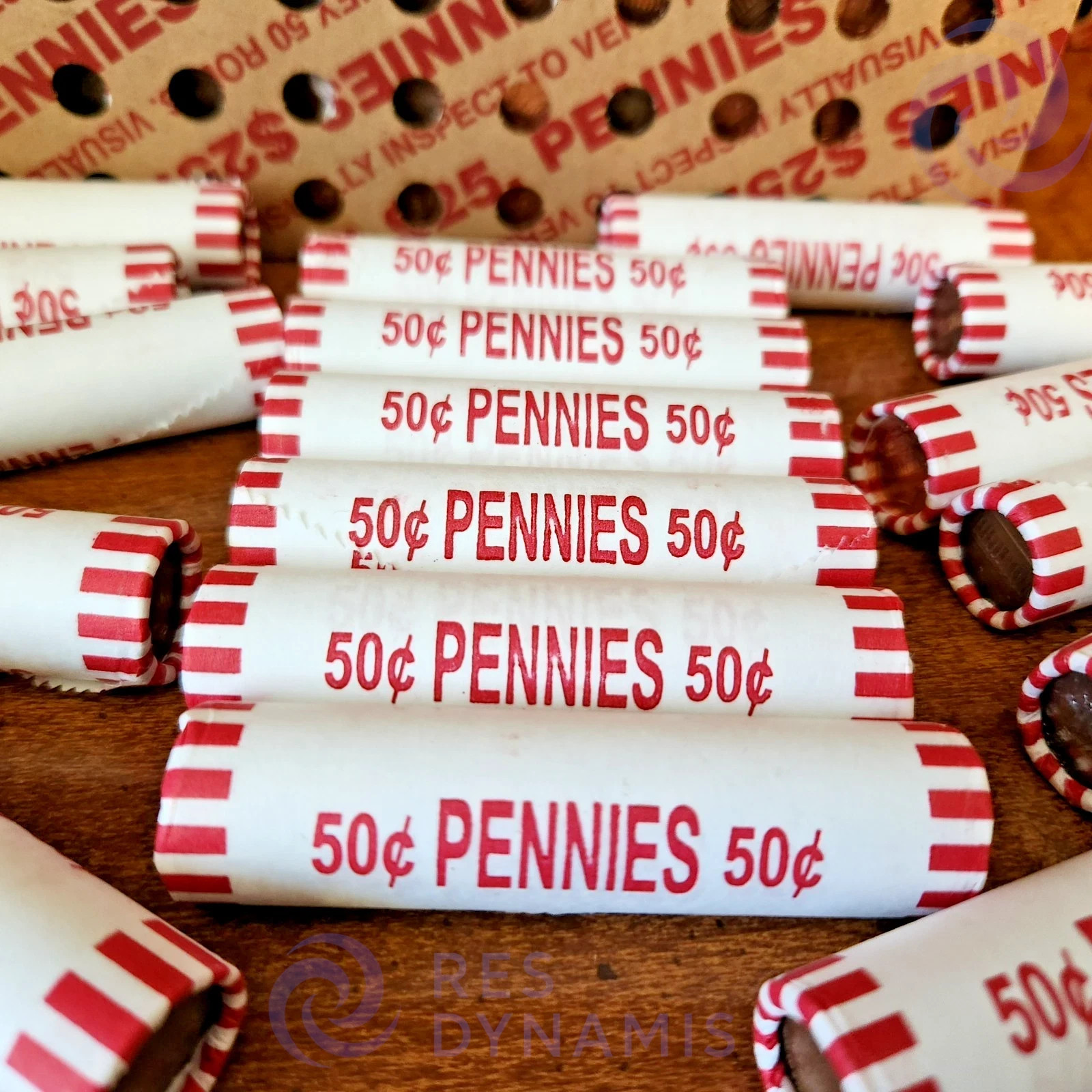🔥 BANK SEALED Penny Rolls – 6 Full Rolls (300 Pennies) UNSEARCHED Bank Find‼️