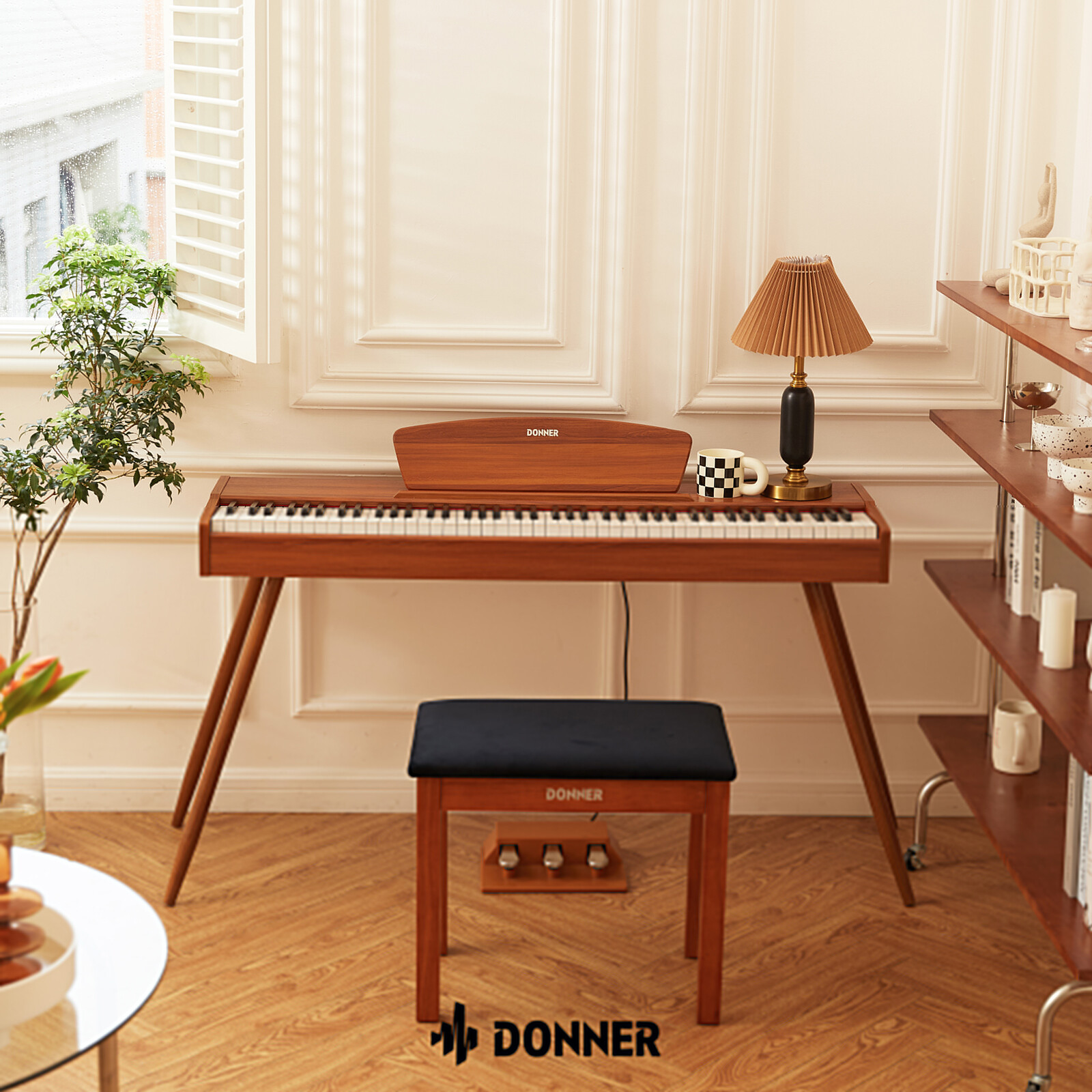 Donner DDP-80 Digital Piano 88 Key Weighted Keyboard Full-size Electric Piano