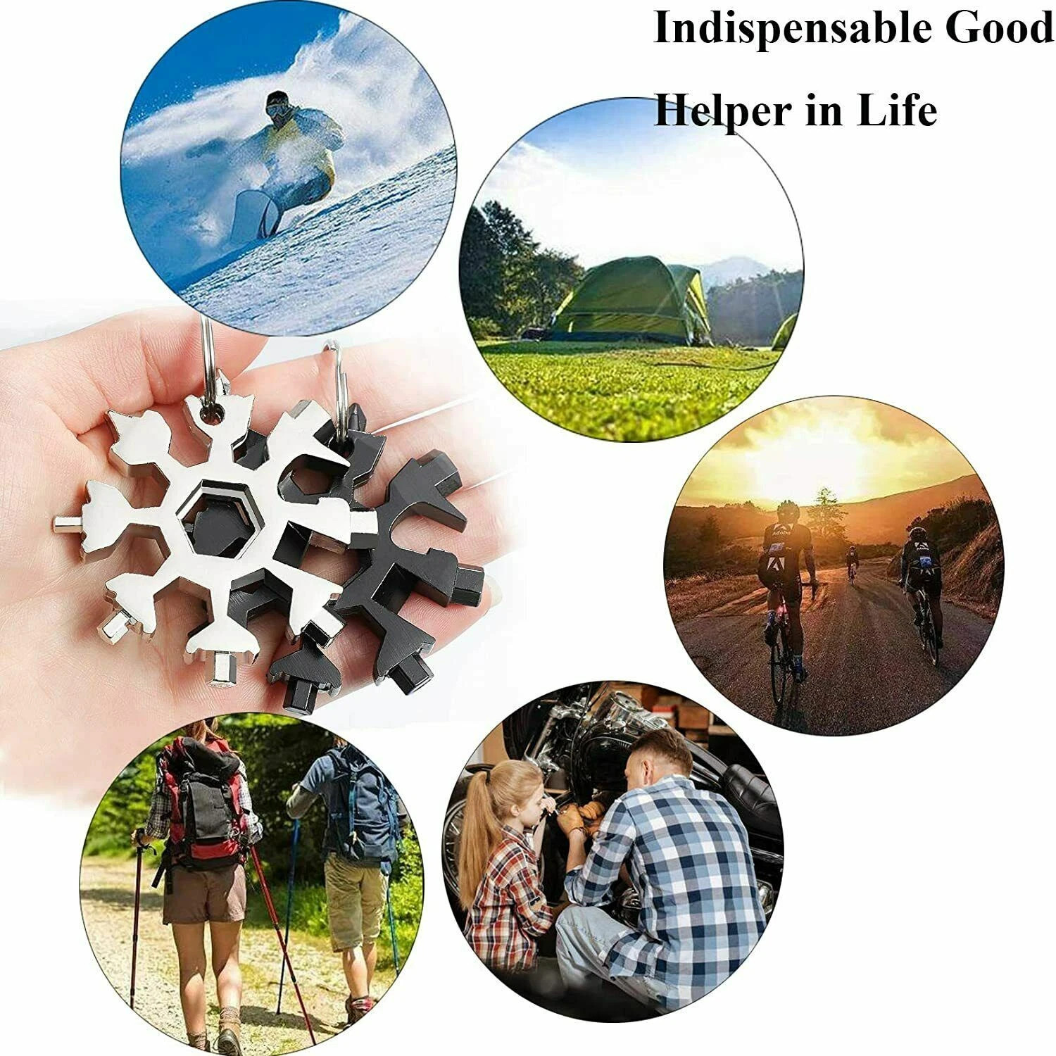 Universal Snowflake Wrench Magical Sale！Grip 18 in 1 Multi Tool Screwdriver