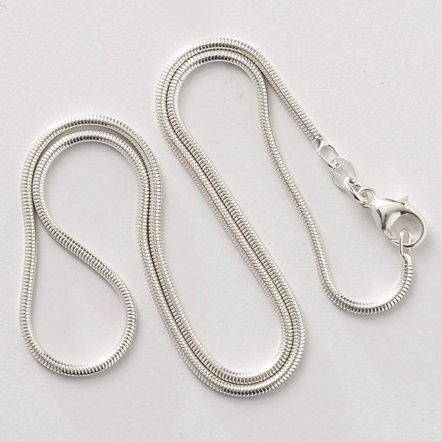 925 Sterling Silver Snake Chain Necklace .925 Italy All Sizes