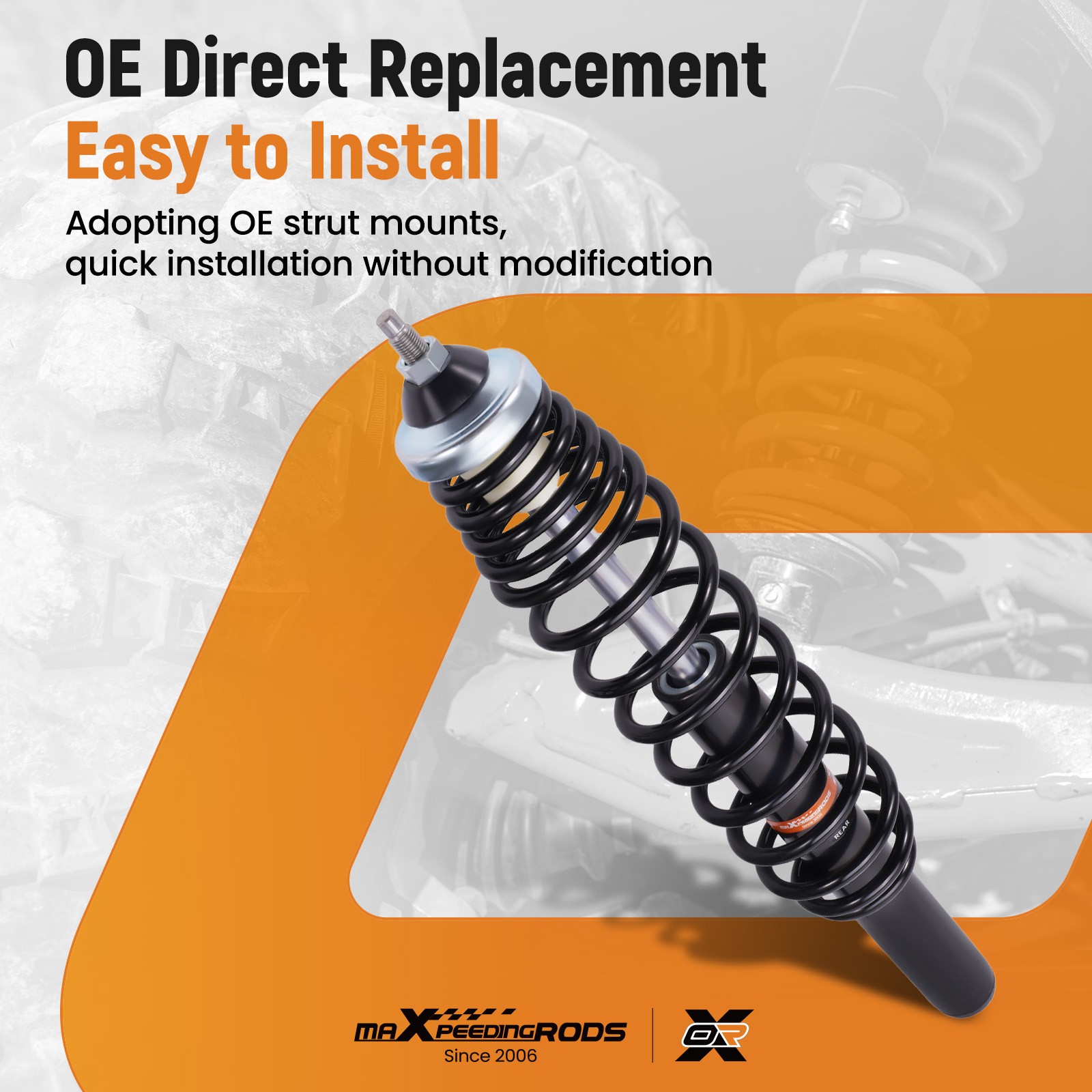 2pcs Performance Front Shocks for Polaris Sportsman X2 500 700 800 2006-2009