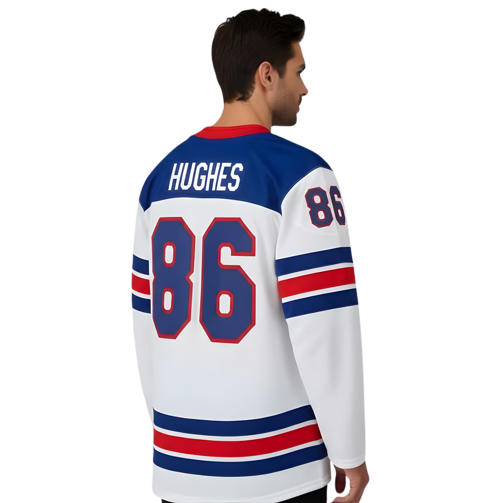 #86 Hughes Team USA Winter Olympics 2026 Jersey White Stitched All Sizes S-3XL