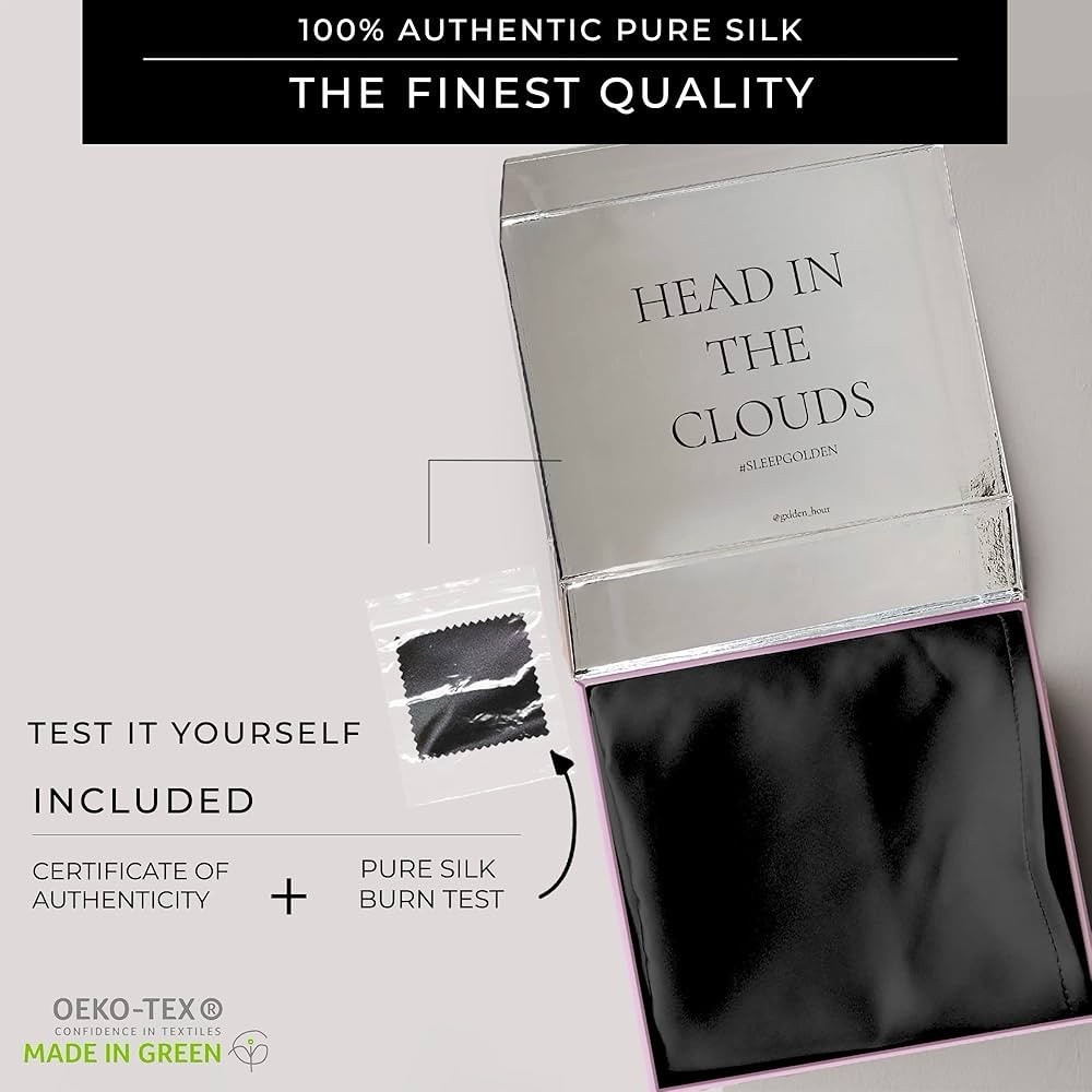 (Pink) 100% Mulberry Silk Pillowcase 22 Momme Queen with Zipper Luxury Soft