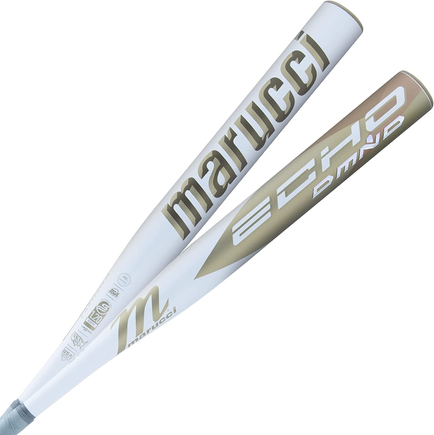 New Marucci Echo DMND -10 Fastpitch Softball Bat 1-Piece Composite Wh/Gld