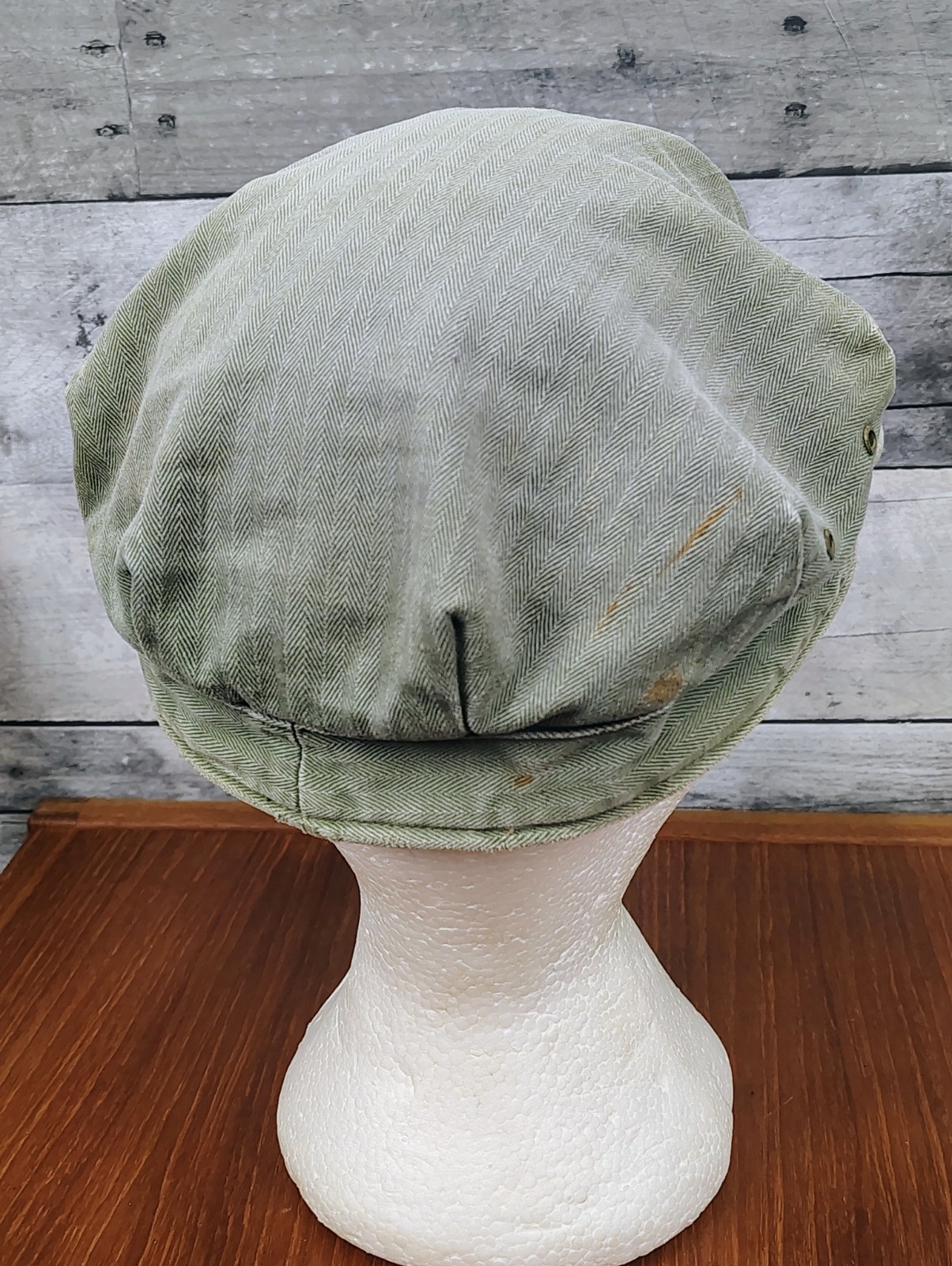 Vintage Original WWII Korean War USMC HBT Cap Hat