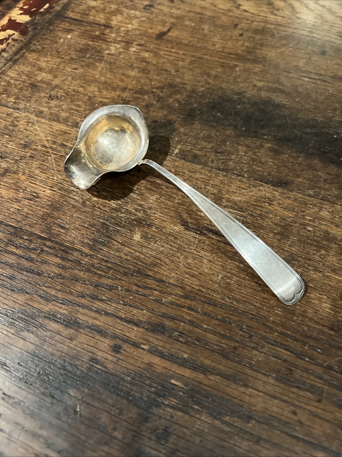 Vintage 1862 Christian Holter Serving Spoon Norway Norwegian 830 Silver 27g