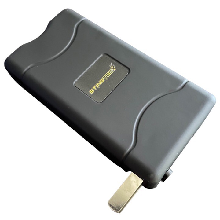 STINGTEC Stun Gun Mini BLACK 499 BV Rechargeable LED Flashlight w/ Carrying Case