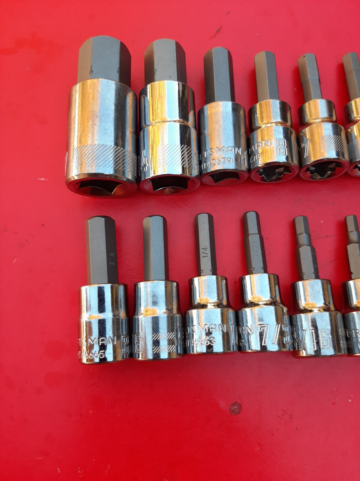 NEW CRAFTSMAN 14 Piece SAE METRIC Hex Allen Key Bit Socket Driver Set