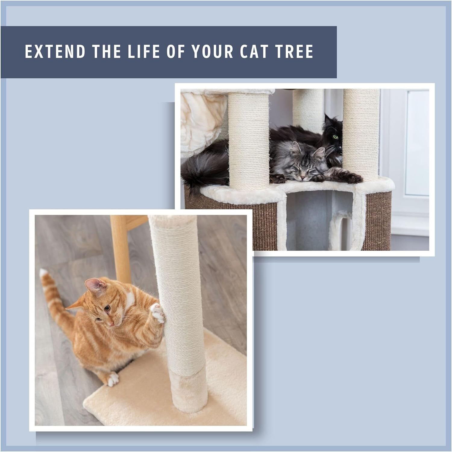 Replacement Sisal Post for Scratching Posts Cat Trees and Cat Towers