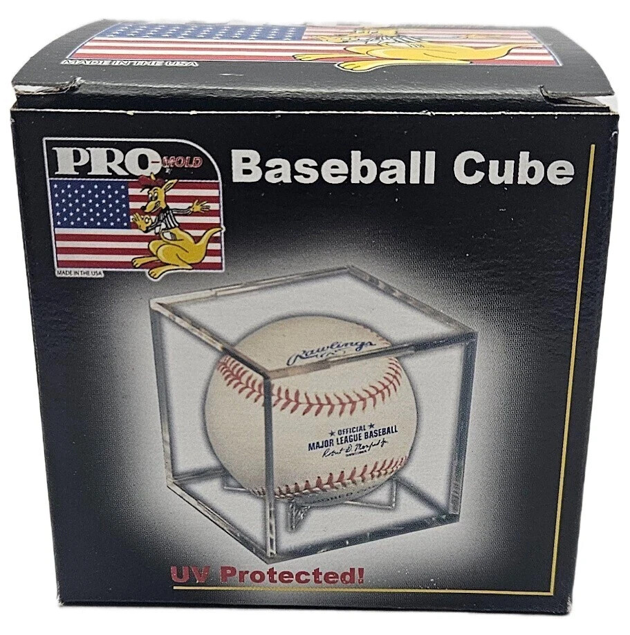 36x Pro-Mold Baseball Cube IV Square Holder UV Protected Ball Display Full Case