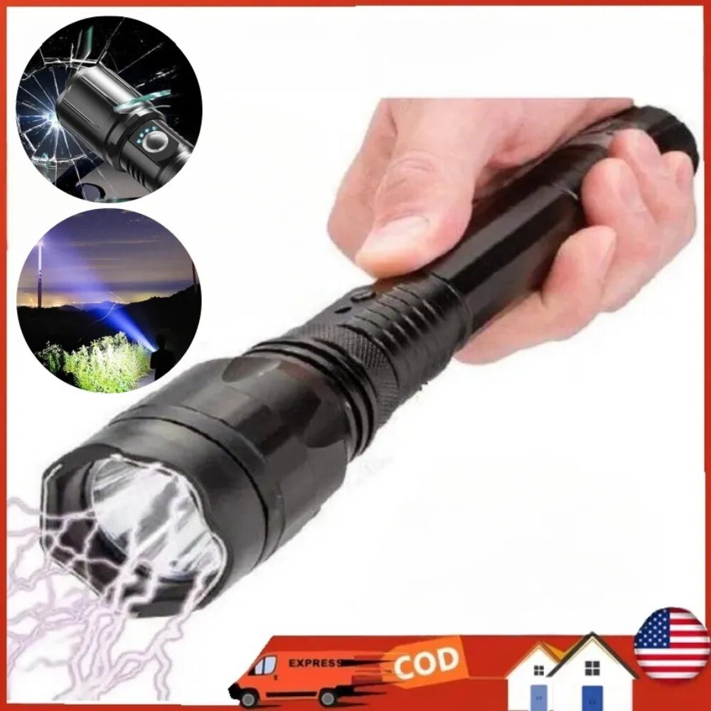 Stun Gun 700 BV Heavy Duty Metal Rechargeable LED Flashlight