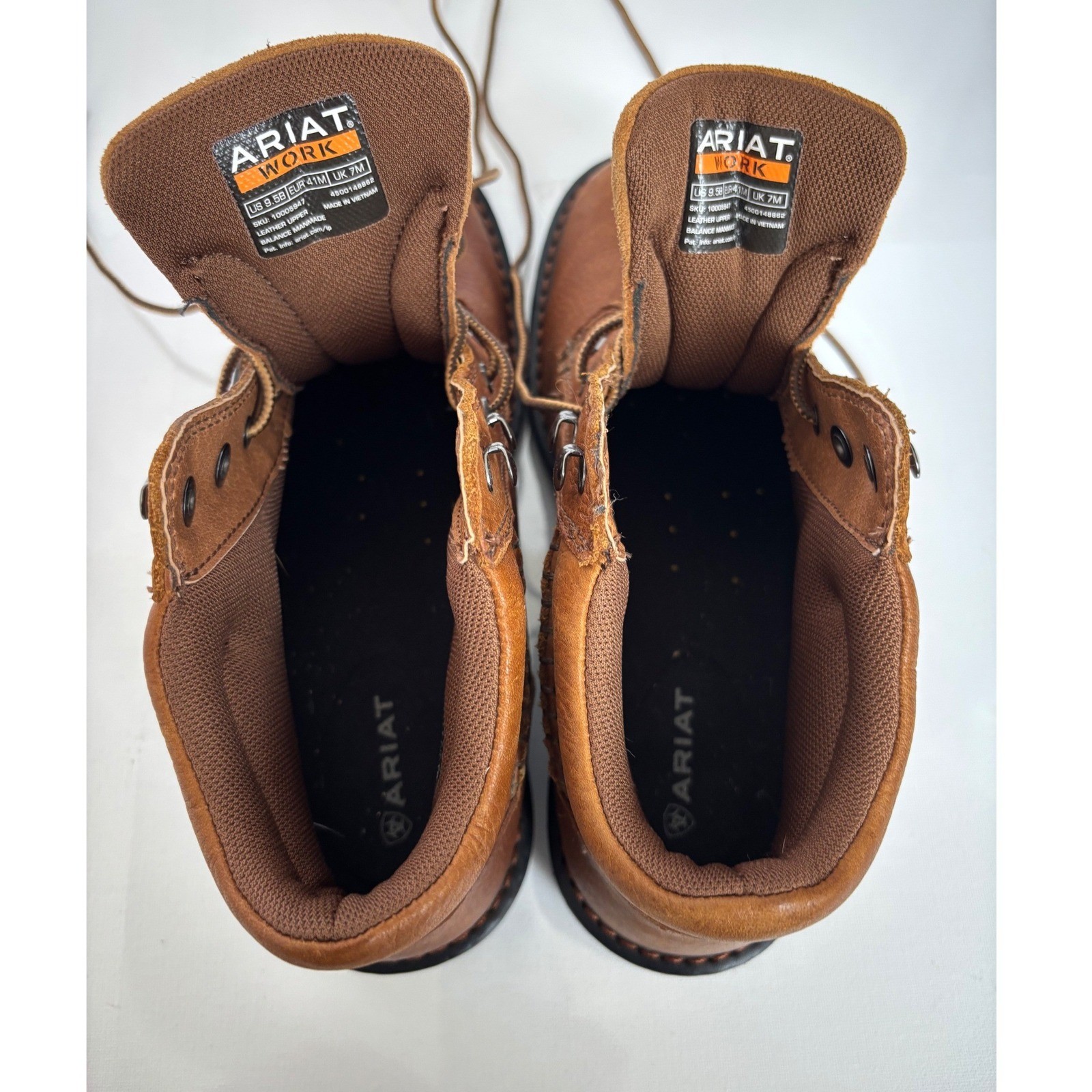 Ariat Macey Composite Toe Work Boots Brown Women's Size 9.5 B (Narrow)