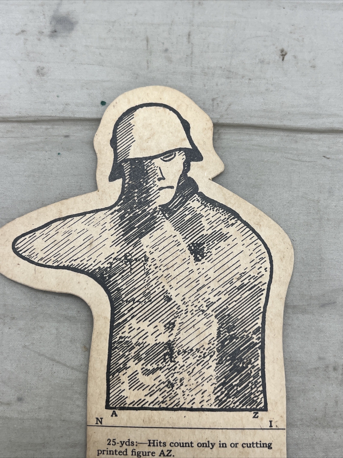 WW2 US Shooting Target German Soldier Original (T265