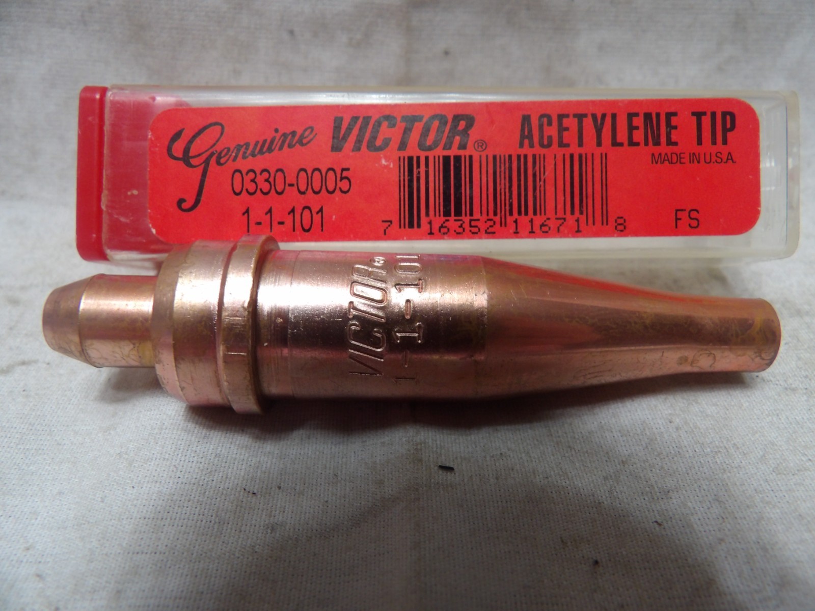 Victor Acetylene Tip 1-1-101 - Made in the USA