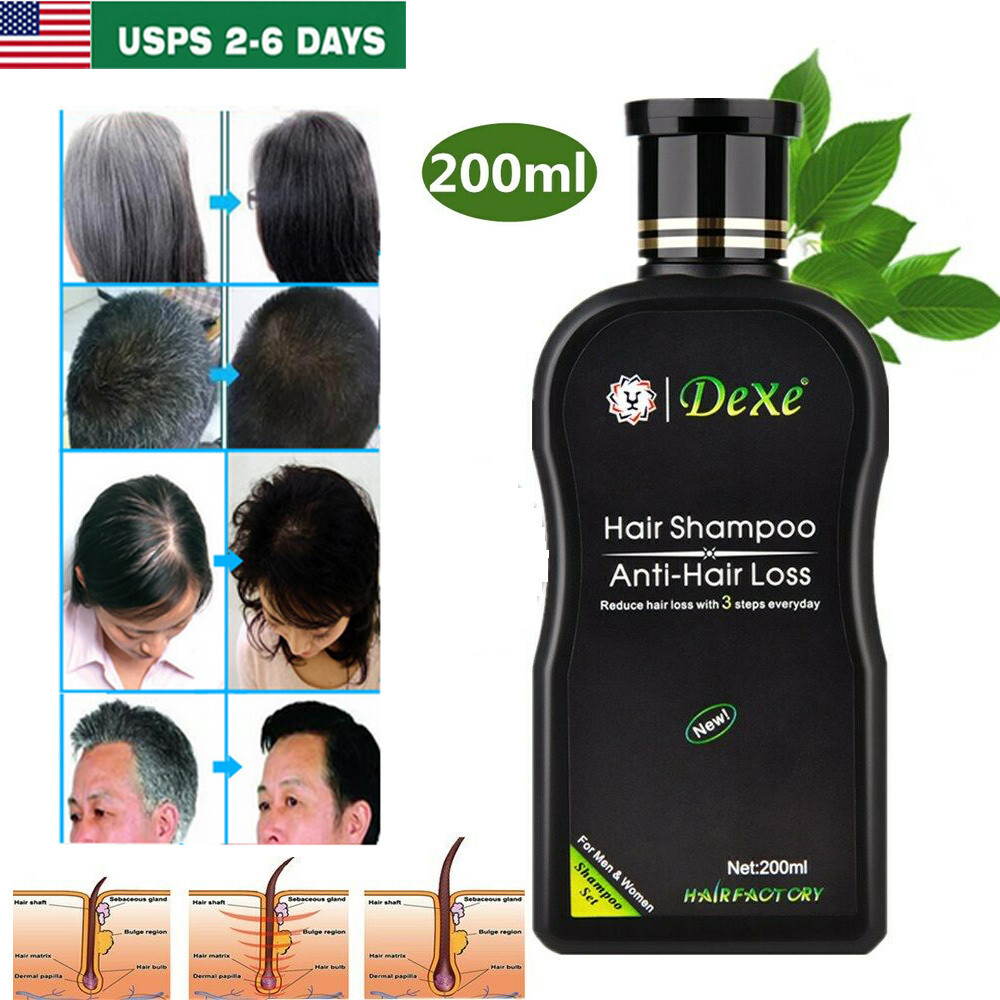 100% Pure Herbal Hair Growth Oil Shampoo Anti hair Loss Hair Regrowth Treatment
