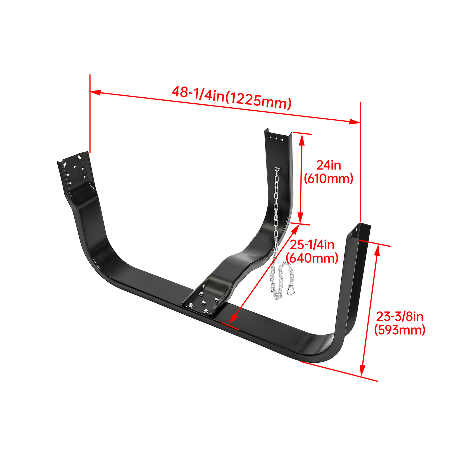 Universal Rim Holder Semi Truck Spare Tire Carrier Spare Tire Rack Basket Type