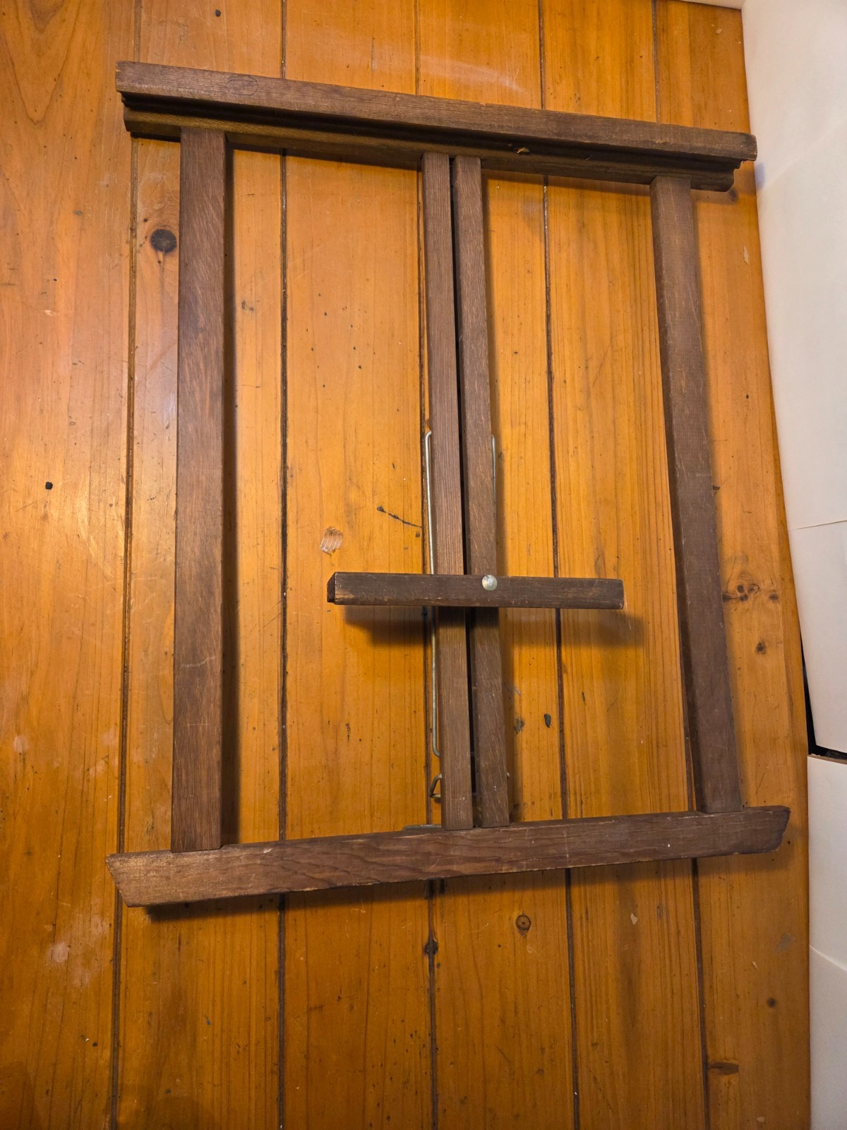 Vintage MCM Anco Bilt Tabletop Easel Wood Stand Art Display Portable